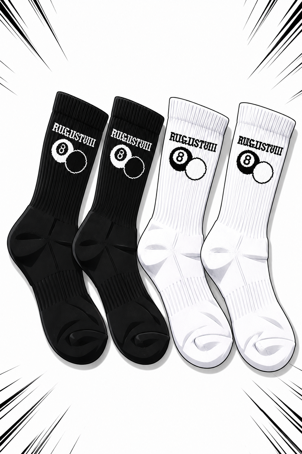 AGST*8 Double 8 Socks — Yin Yang Pack
