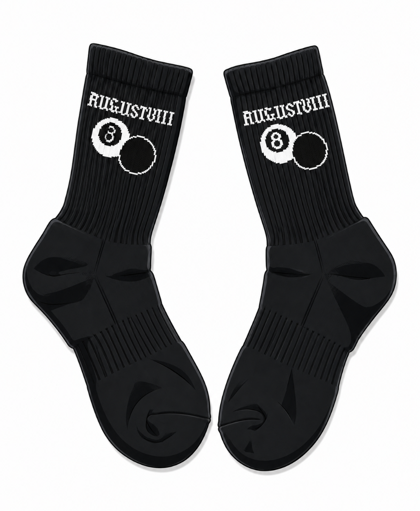 AGST*8 Black Double 8 Socks