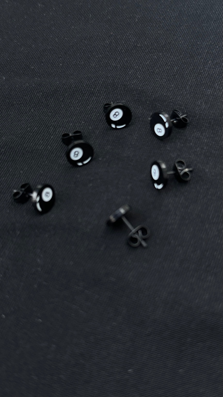 AGST*8 ball Earings