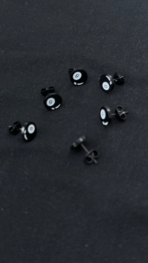 AGST*8 ball Earings
